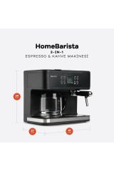Home Barista 3-in-1 Filtre Kahve Espresso Makinesi