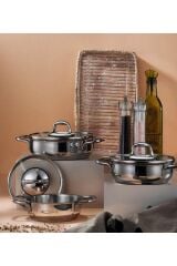 Aria 6 Parça Çelik Sahan Set 14-16-18 Cm Ar256855