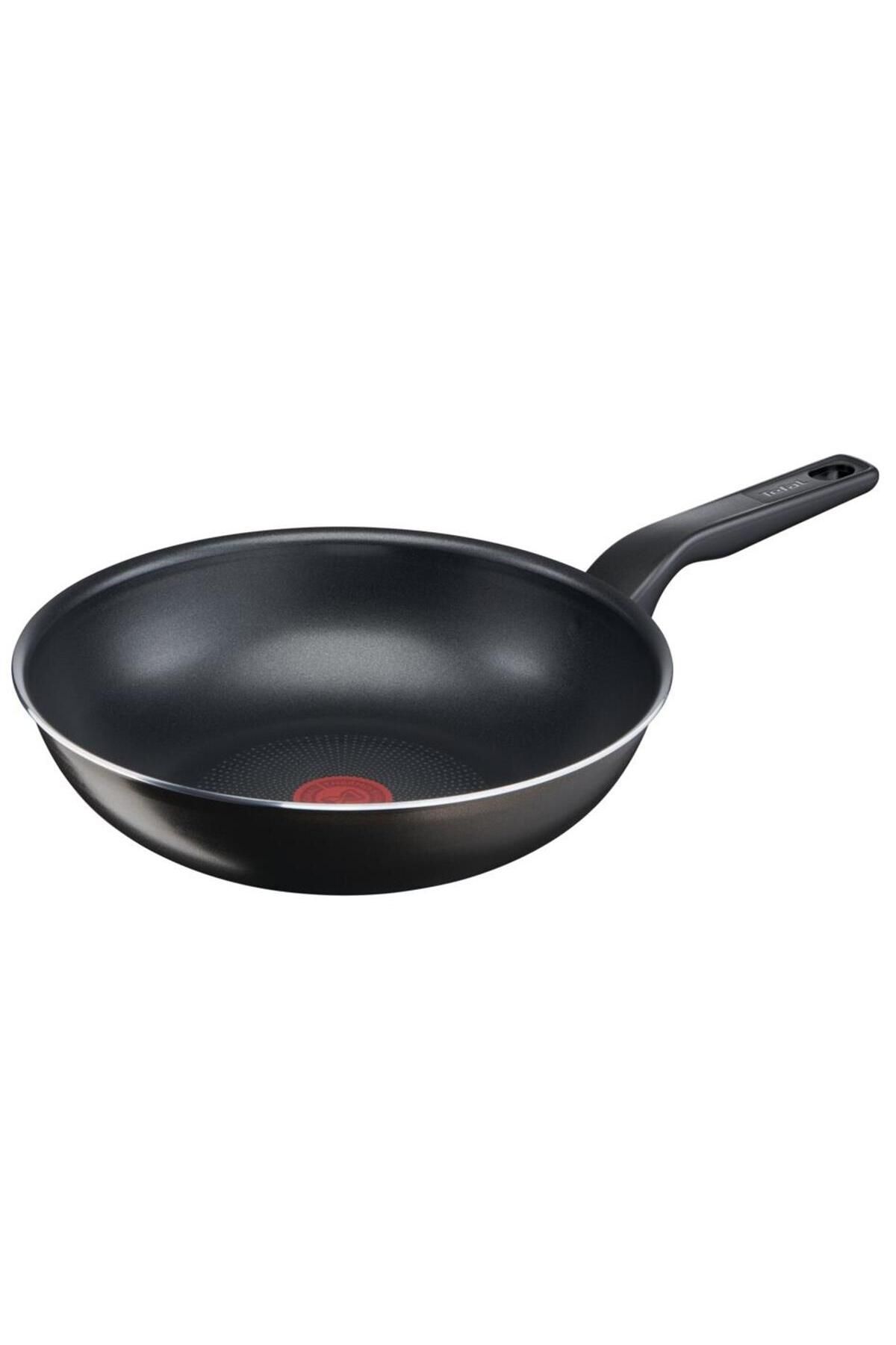 TEFAL Titanyum 2X Xl Force Wok Difüzyon Tabanlı Tava - Siyah - 28 cm