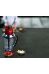 TEFAL MB4705 MasterChop Powelix Maxi 4 Bıçaklı Rondo ve Doğrayıcı 500 W Kırmızı