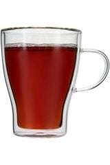 Glory Double Wall 2'li Çift Cidarlı Kulplu Bardak 330 ml
