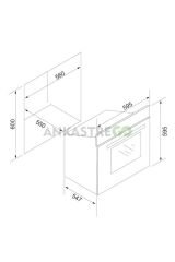 Bo6504b01 Multifonksiyonel Siyah Ankastre Fırın